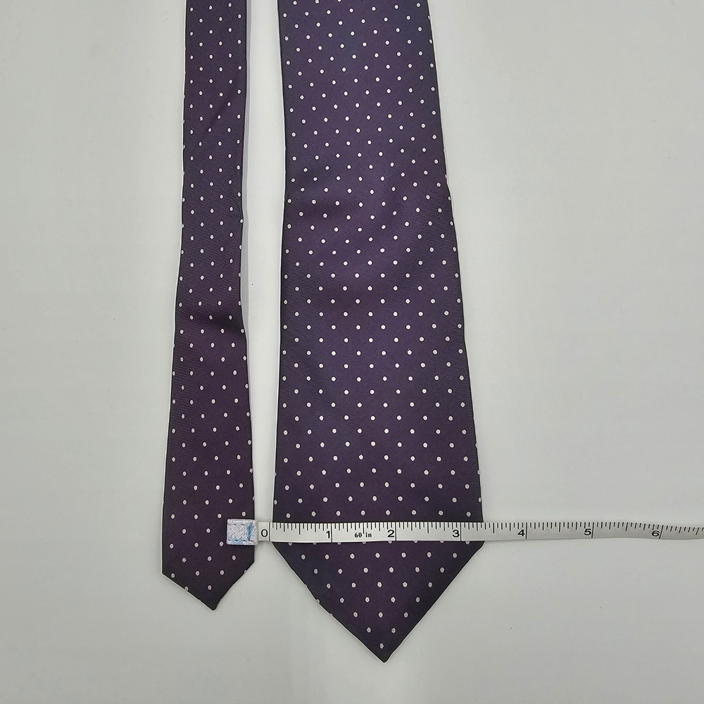 Vintage Savile Row Abraham Straus‎ Mens Polka Dot Silk Necktie 1970s-1980s